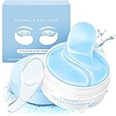 Under Eye Patches Masks for Eye Bags, Puffy Eyes, Fine Lines, Wrinkles, Dark Circles Treatment with Collagen and Retinol, Collagen Reduce Wrinkles Eye Masks, Lift, Firm Eyes Skin, 60 Pcs
