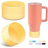 Allwith 2PCS Glitter Silicone Boot for Hydrojug Traveler 40 oz, Anti-Slip Protective Sleeve for Hydrojug Stainless Steel Tumbler, Bottom Cover Base Accessories