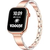 VISOOM Designer Bracelet for Apple Watch 42/41/40/38mm Bands Women-Metal/Dressy/Thin/Slim/Jewelry/Unique Starlight Apple Watch Series Se 11 10 9 8 7 6 5 4 3 2 1 iWatch Bracelet Bands for Women