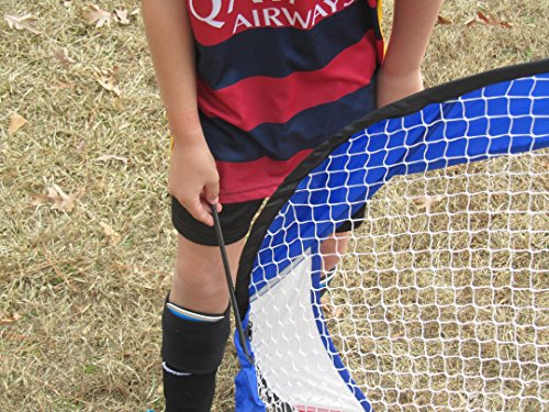 Metal Rimmed Portable Soccer Goal - Pop-Up/Collapsible/Folding (4 Ft.) with Net for Indoor/Backyard use Children both Toddlers /Youth- RiverView Enterprise