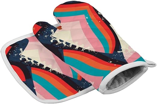 Bearget - Manoplas para horno y agarraderas de forma abstracta con