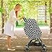 Nursing Cover Breastfeeding Cover carseat Canopy , AiKiddo Shopping Cart Stroller High Chair Covers, Multi-Use Infinity Shawl Fashion Scarf for Moms Infants Girls and Boys (Black)