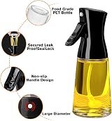 PLACHIDAY Olive Oil Sprayer 180ML Glass Bottle with Brush - Black view 6