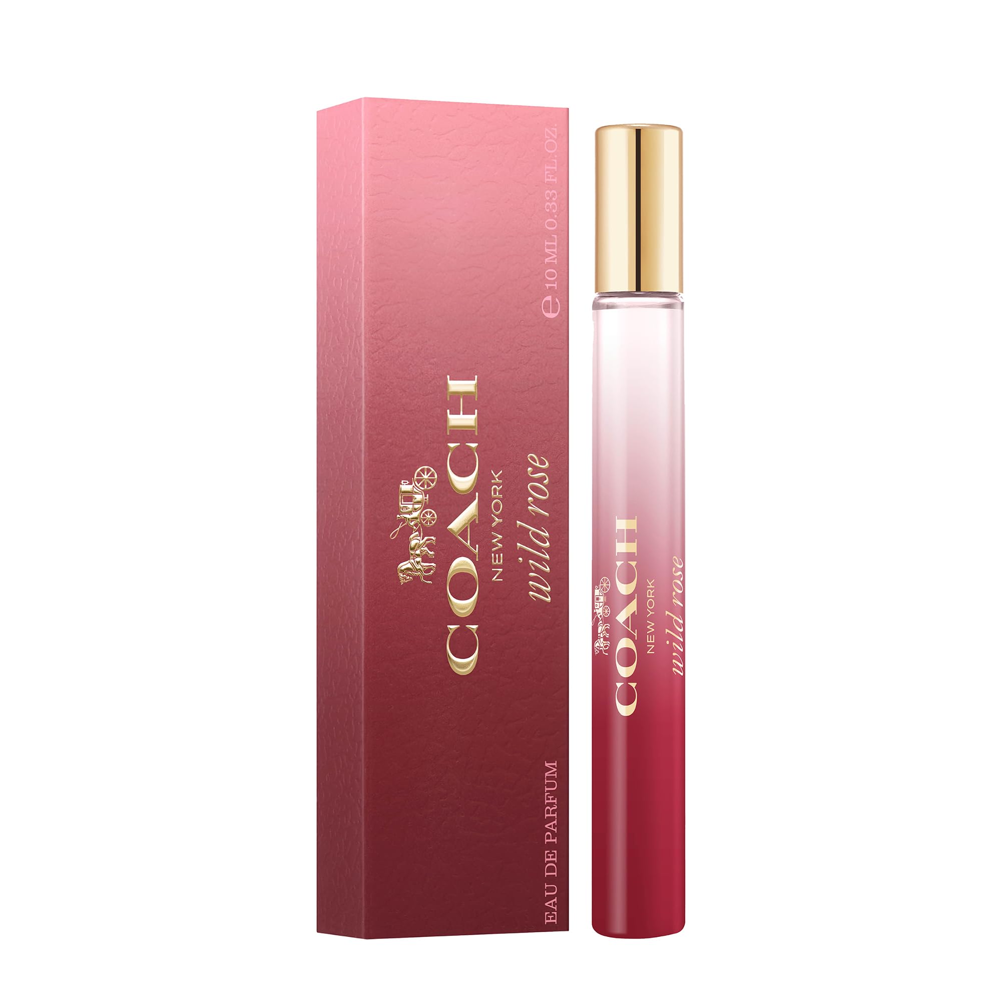 Coach Wild Rose Eau de Parfum Purse Spray - Women\'s Fragrance - Floral Gourmand - With notes of Redcurrant, Wild Rose Accord & Ambroxan - 0.33 Fl Oz