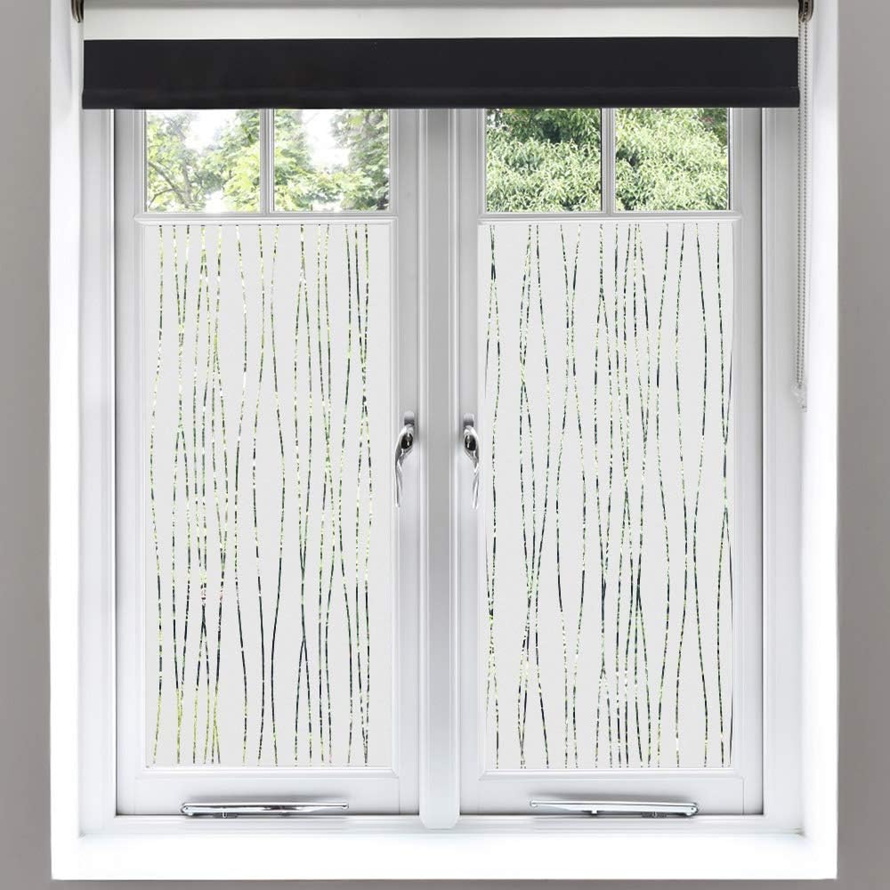 Finnez Window Film – for Privacy and Light Protection | Vinyl Sticker Film Creates a Frosted Glass Look |Static Cling | Perfect for Home and Office 35.4"x78.7"