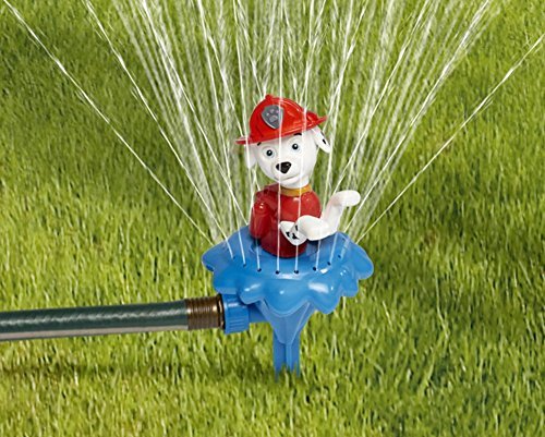 Paw Patrol Water Sprinkler - Sprays water over 10ft in the air - Simply Wedge in the Grass & connect any garden hose