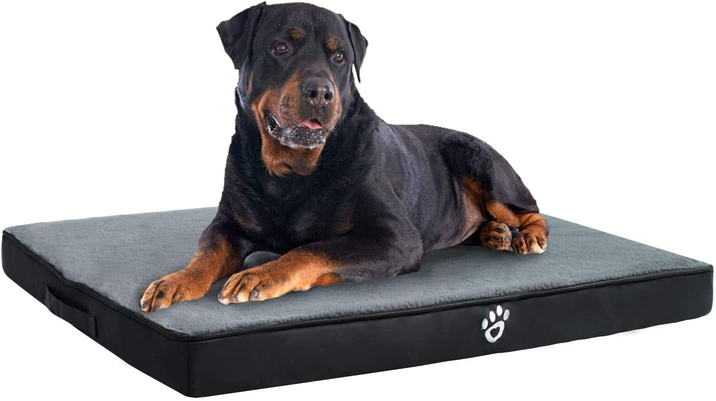 FRISTONE Dog Bed Large,Washable Orthopedic Form Dog Bed with Removable