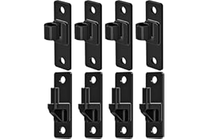 Lifeswell Heavy Duty Gate Hinges, Steel Hinges with Electroplated Coating, 4-Pack Wall Mount Female & Male Hinges for Fences & Farm Gates, 600 lbs Capacity