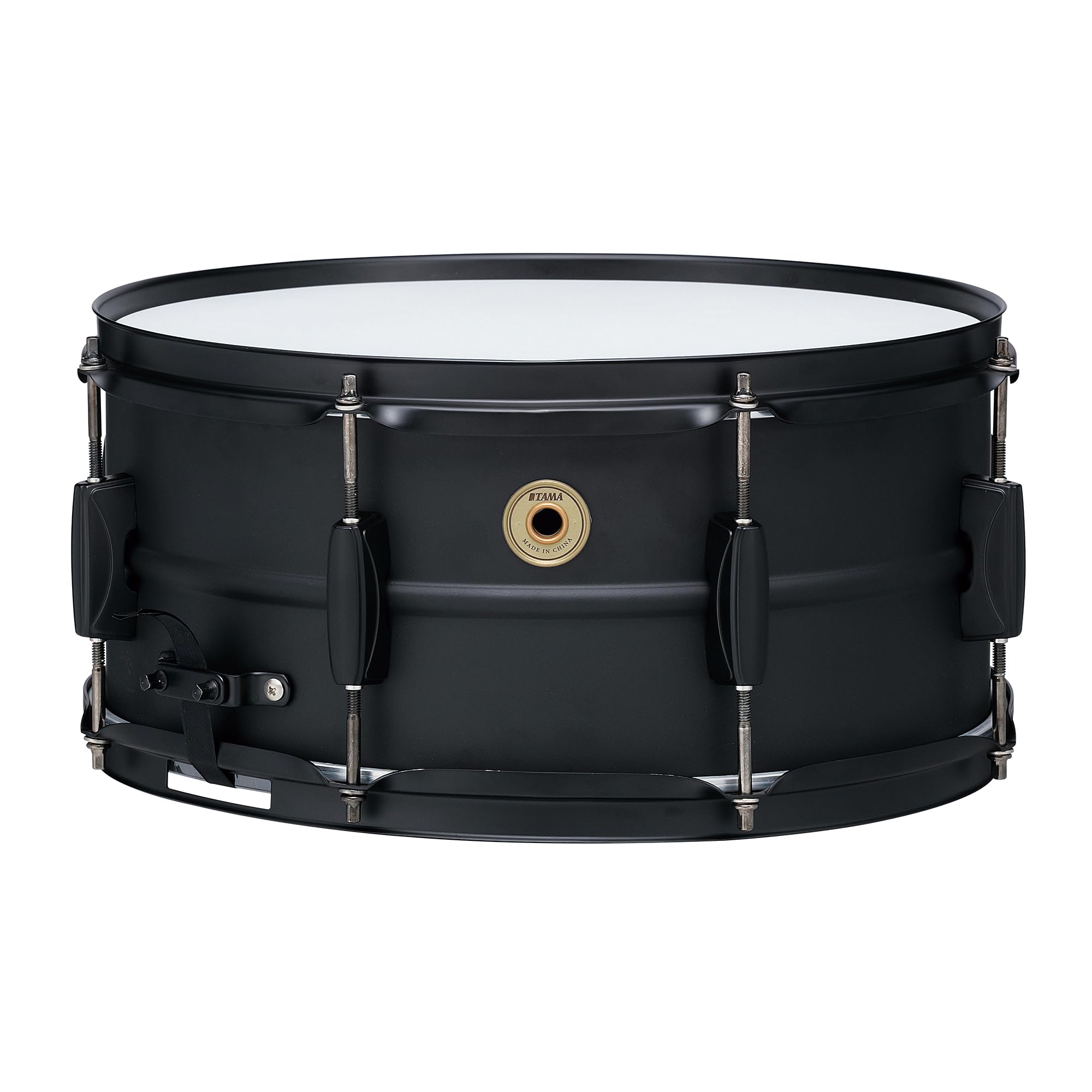 Tama BST1465BK Metalworks Steel Snare Drum 14" x 6.5" - 1.0mm Steel Shell with Matte Black Hardware & Triple Flanged Hoops - Matte Black
