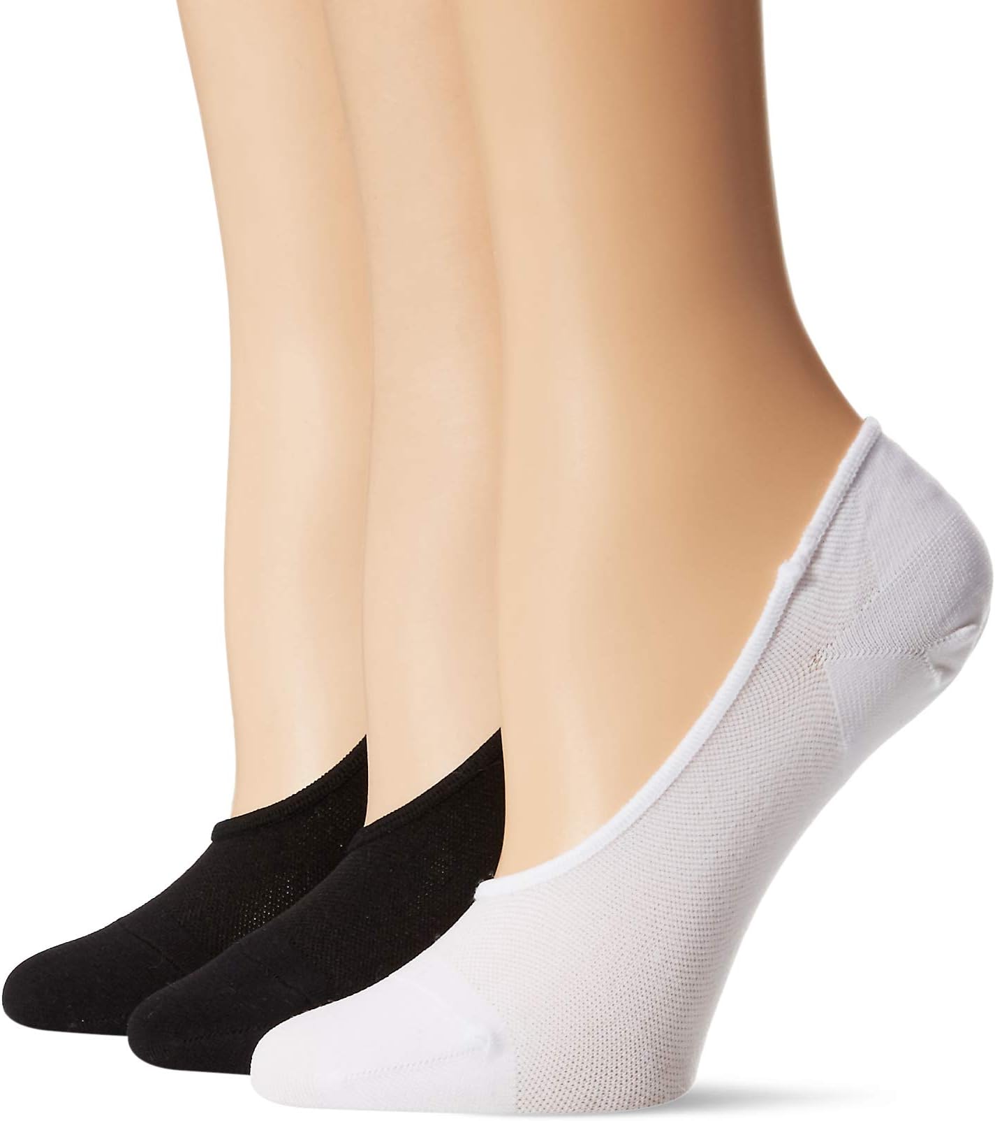 Amazon Brand - Daily Ritual Women’s 3-Pack Lightweight Microfiber Nylon Liner Socks