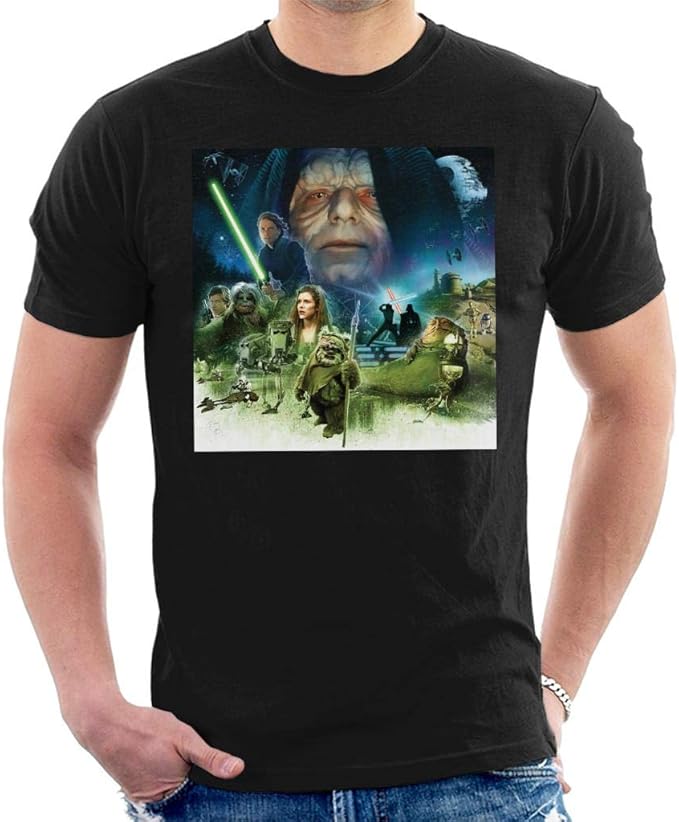 Star Wars Return of The Jedi Darth Sidious Men's T-Shirt : Amazon.co.uk: Clothing