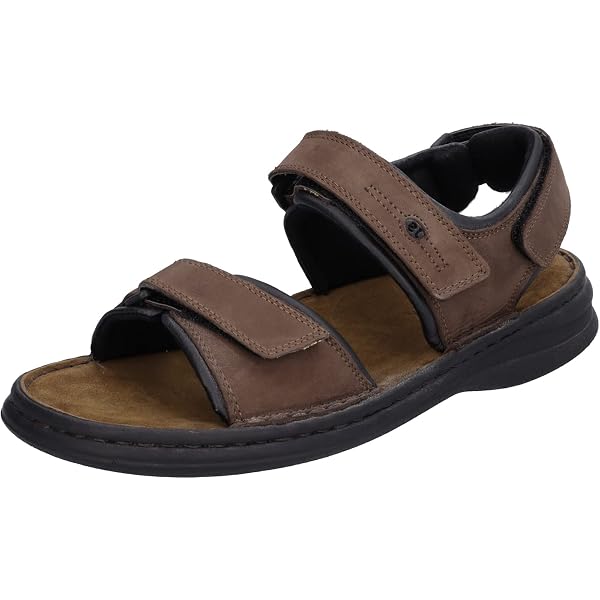 Josef Seibel men\'s brown leather sandals size 47 or size 14 ‎ comfort outdoors Josef Seibel men main image 4