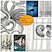 Sunlit Designer Kraken Ocean Theme Giant Octopus Tentacles Fabric Shower Curtain Mythical Nautical Sea Monster Marine Life Abstract Illustration Monochrome Black and White