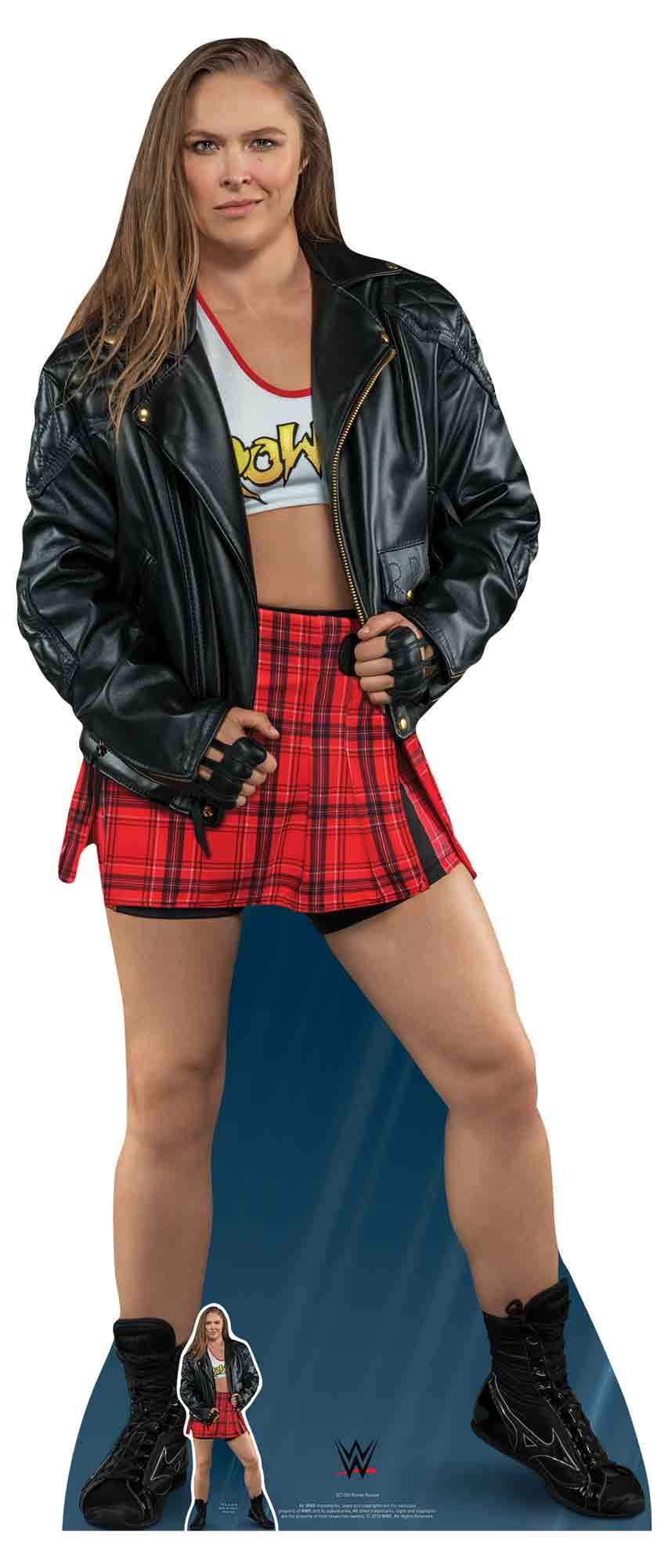 SC1202 Ronda Rousey Ultimate Edition WWE Figures Party Decorations Lifesize Cardboard Cutout Height 172cm, Multicolour