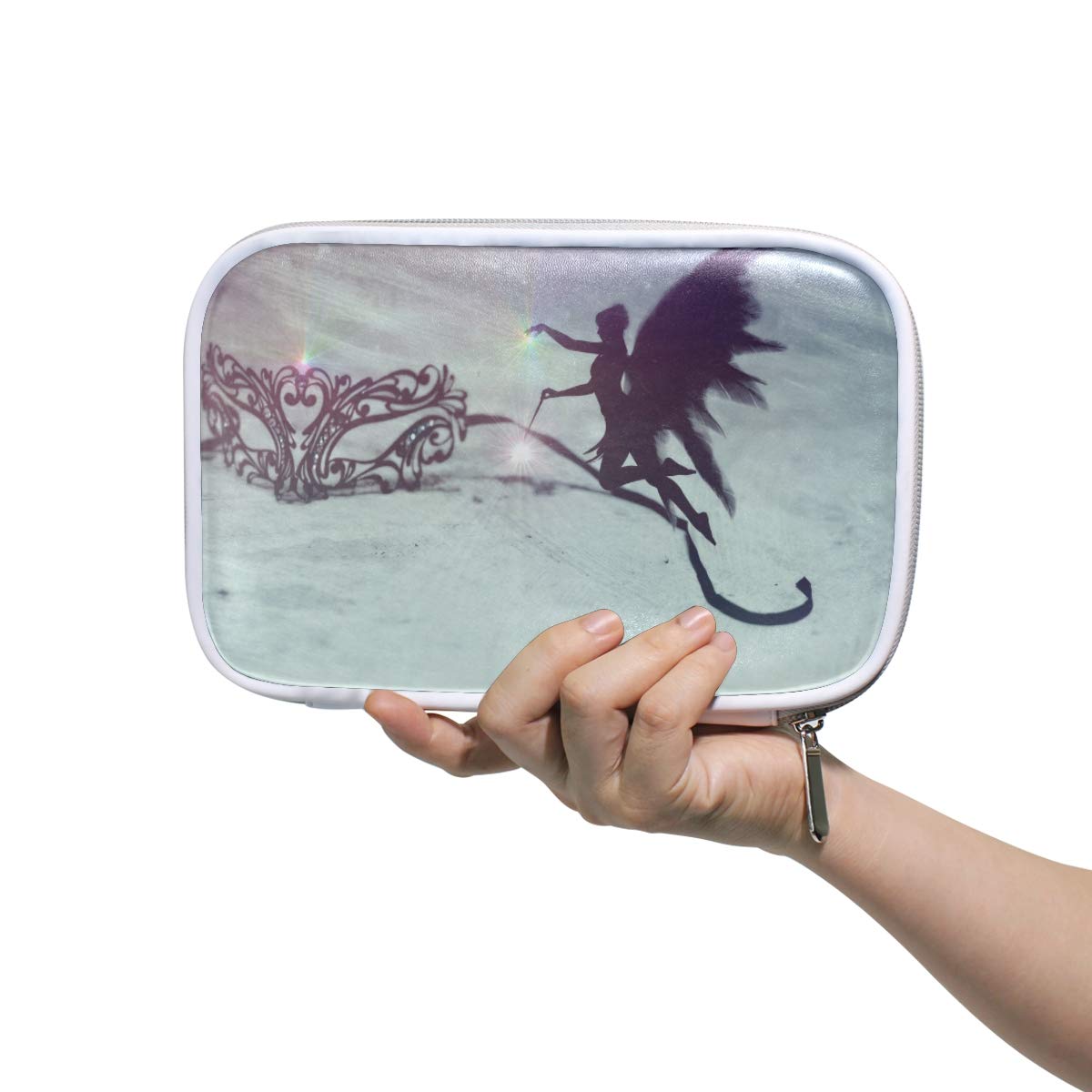 ILEEY Elf Fairy Tales Magic Fee Pencil Case Cosmetic Bag Large Capacity Organizer Makeup Clutch Pouch for Travel School