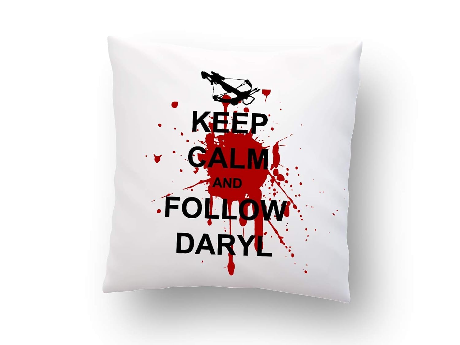 Amazon Com Pillow Keep Calm The Walking Dead Daryl Dixon 16