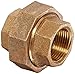 Anderson Metals 38104 Red Brass Pipe Fitting, Union, 1