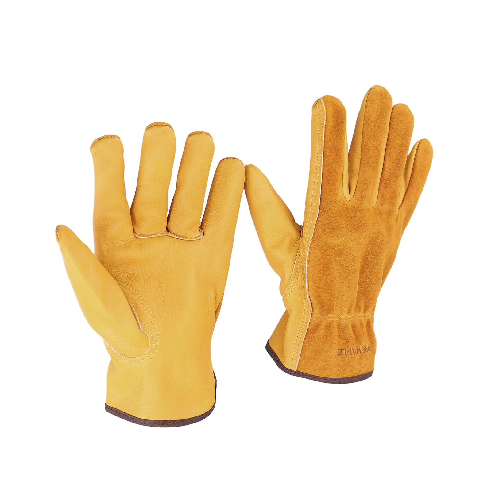 Fire-Maple Heat Proof Gardening Gloves | Leather Safety Work Gloves for Men & Women | 1 Pair for Stove/Openfire/BBQ/Grill/Oven/Welding (For Winter)