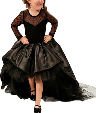black velvet flower girl dress