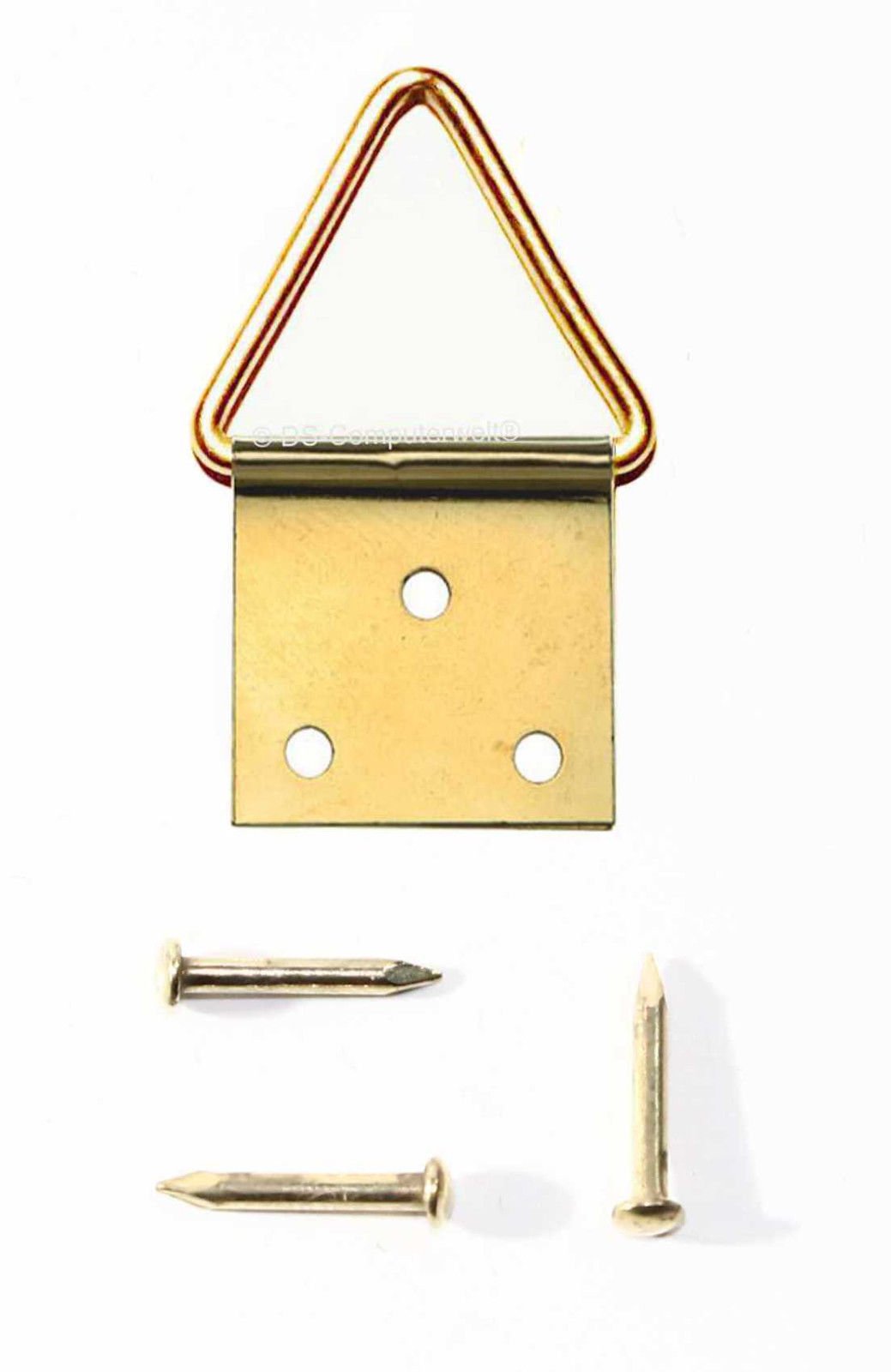 Pack of 100 Folding Picture Eyelets - Size 5 (40x20mm) - Includes Nails/Picture Hooks/Picture Hangers/Picture Hooks
