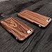 NeWisdom iPhone 7 Plus Wood Case, iPhone 8 Plus case Wood, Slim Soft Rubberized Wood Cover