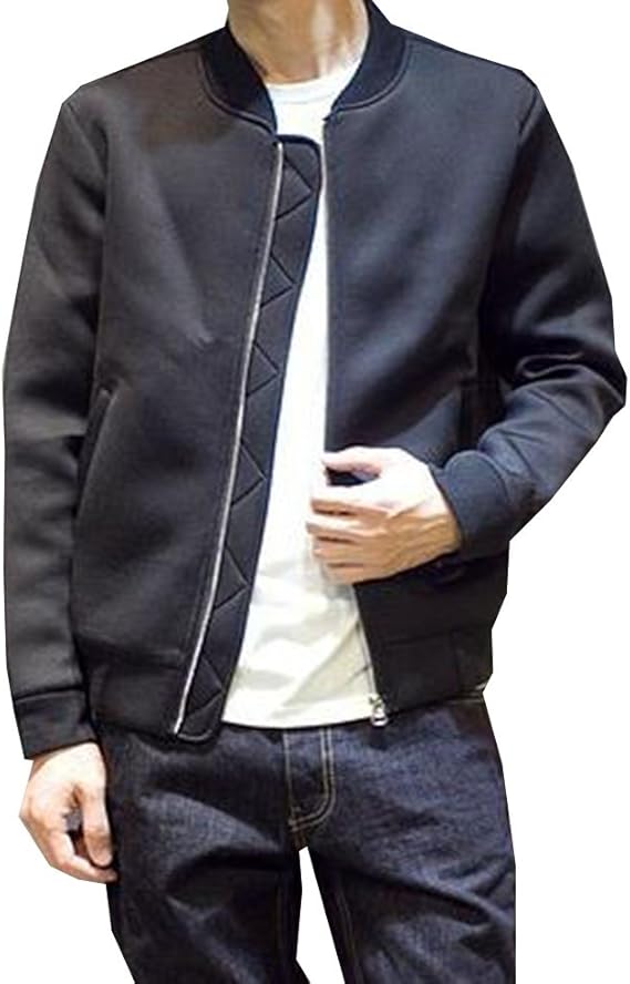 Amazon Puhao プハオ メンズ 高級 スリム ジャケット カジュアル ストリート スタジャン 風 ブルゾン ジャンパー 防寒 厚手 冬服 コート ジャケット 通販