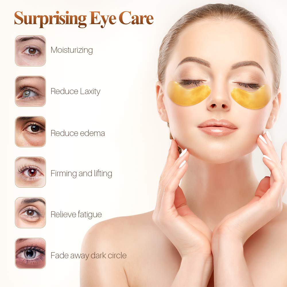 24K Golden Collagen Eye Pads Gel Eye Mask for Eyes Treatment