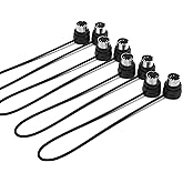 CME MIDI Cable 4-Pack - 1FT / 30cm, 5-pin DIN, Low-Profile - Mirrored 45-Degree Angled Ultra-Thin Plugs for Compact Spaces - Ideal for MIDI Interface, Pedalboard, Keyboard