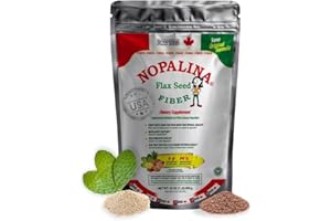 Nopalina Fiber Formula | 1 Lb Bag | 30 Servings | Flax Seed, Psyllium, Oat and Wheat Bran, Omega 3, 6 & 9 | Can Help with Regularity & More | The Original