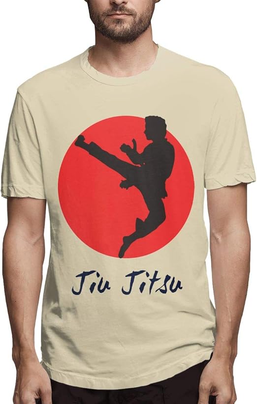 MiiyarHome Men's Short Sleeve TShirt Japanese Martial Arts, Men Short