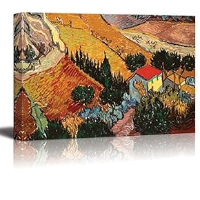 Valley with Ploughman Seen from Above by Vincent...