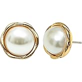 Pearl Earrings for Women dangling 14K Gold Pearl Drop Earrings Stud 5A Diamond Dangle Fashion Elegent Jewelry