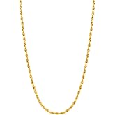 Monily Silver Rope Chain For Women 1.3mm 1.5mm Stainless Steel Twist Chain Necklace 18K Gold Plated