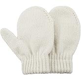 Century Star Toddler Mittens Thick Knit Kids Winter Gloves Warm Toddler Winter Gloves for Baby Girls Boys Magic Gloves