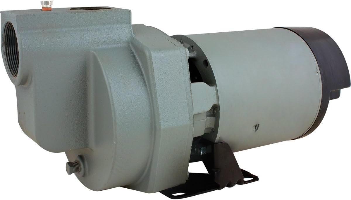 Star Cast Iron Lawn Sprinkler Irrigation Pump - Made in the USA (1.5 HP)