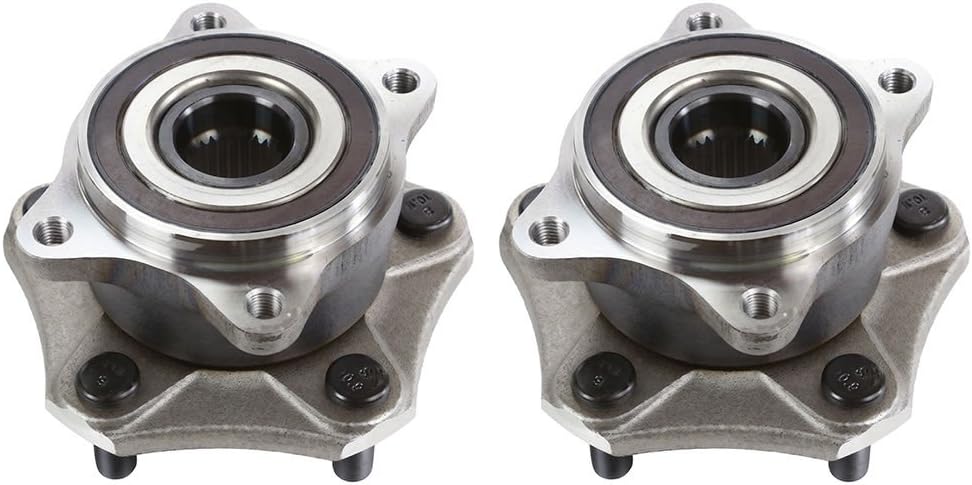Detroit Axle - New Set (2) Front Driver & Passenger Wheel Hub and Bearing Assembly w/ABS 5-Lug