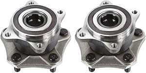 Detroit Axle - New Set (2) Front Driver & Passenger Wheel Hub and Bearing Assembly w/ABS 5-Lug