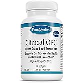 EuroMedica Clinical OPC - Cardiovascular Health & Focus Support Supplement - Dietary Supplement with Grape Seed Extract & Sunflower Lecithin - Immune Support Supplement Formula - 60 Softgels
