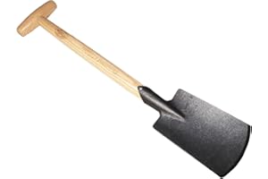 Dewit Perennial Spade – Compact Digging Tool for Tight Spaces | T-Handle | Tempered Boron Steel | Ash Wood | 22.75” Length