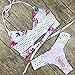 Women Floral Printe Swimsuit Summer Beach Bathing Suits Push Up Brazilian Suit, M/US 4-6