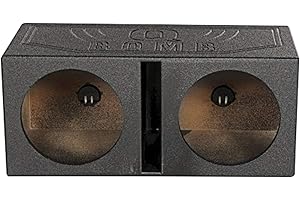 QPower QBOMB10V Dual 10 Inch Vented Port Subwoofer Sub Box w/ Bedliner Spray