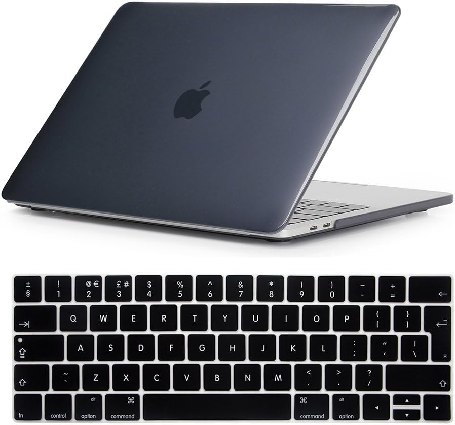 Se7enline MacBook Pro 15 case A1707 A1990 Touch Bar Crystal Black Hard Shell