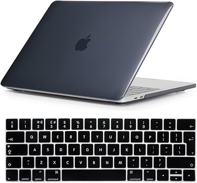 Se7enline MacBook Pro 15 case A1707 A1990 Touch Bar Crystal Black Hard Shell