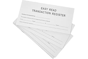 Kichvoe Checkbook Register 6 Books Personal Financial Management Notebook Budget Tracker Bank Transaction