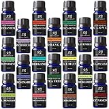 Radha Beauty Aromatherapy 16 Essential Oils Lavender, teatree, peppermint, lemongrass, orange, eucalyptus, rosemary, frankincense, bergamot, ylang, patchouli, geranium, grapefruit, cinnamon, sage