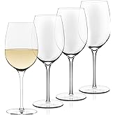 Libbey Signature Kentfield Estate All Purpose Wine Glasses Set of 4, Long Stem Wine Glasses for Red and White Wine, Perfect Glass Goblet Gift Set
