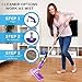 Vorfreude – Floor Mop with Integrated Spray and – Included Refillable 700Ml Capacity Bottle and Reusable Microfibre Pad