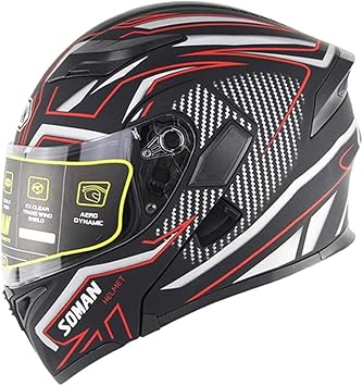 Amazon Co Jp Sspec 赤 Sm955 システムヘルメット バイクヘルメット フルフェイスヘルメット 男女兼用 スポーツ アウトドア