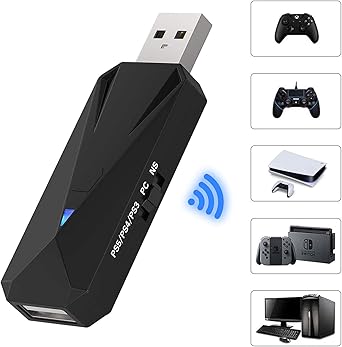 Amazon 21最新版 コントローラー変換アダプター Ps5 Ps4 Nintendo Switch Pc用 コントローラー コンバーター Ps5 Ps4 Ps3 Xbox Series X Xboxone S Wiiu Switch Pro コントローラー対応可能 有線 無線接続両用 日本語取扱説明書付き 操作簡単 周辺機器 アクセサリ
