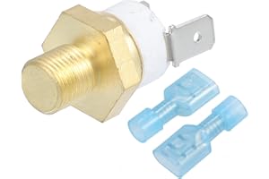 X AUTOHAUX Radiator Sensor Switch 1/8'' NPT 195-210 Degrees on 175 Degrees Off